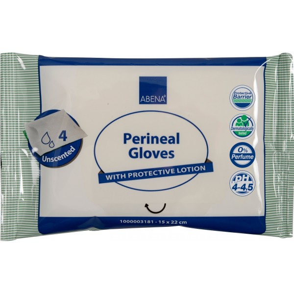 Manusi umede toaletare pacienti imobilizati, 4 buc/cutie Manusi umede toaletare pacienti imobilizati, 4 buc/cutie